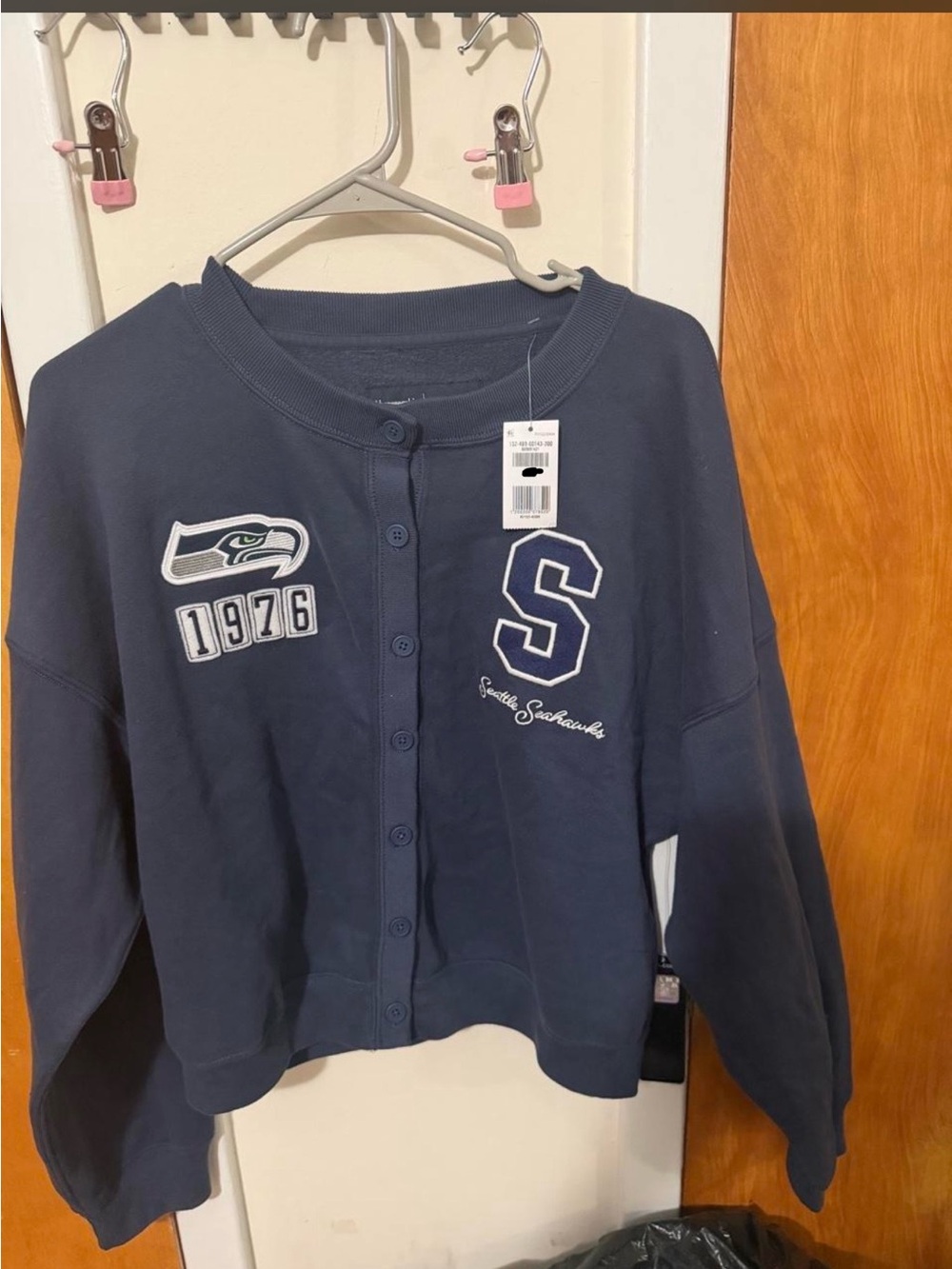 Abercrombie & Fitch Navy Button-Front Women's Cardigan